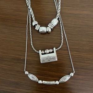 3 Brighton silver necklaces